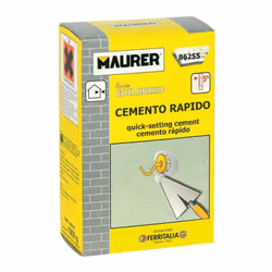 CEMENTO RAPIDO MAURER KG.5 Contenuto : 5 kg. Fissaggio di zanche, tasselli, piastrelle e tubi - Uso interno ed esterno