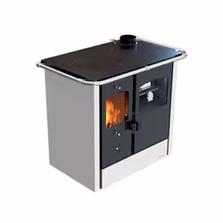 Nuova cucina legna NADA, design essenziale unite a prestazioni e qualità, vano fuoco e forno di grandi dimensioni, focolare i ...