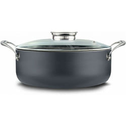 Iperbriko - Casseruola ovale coperchio in vetro invictum professional diametro 32x h26 cm