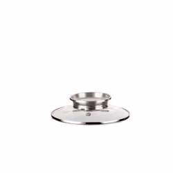 PENSOFAL Coperchio In Vetro Dosaroma, Rotondo, Trasparente, Vetro, Acciaio inox, Acciaio inox, Acciaio inox, Italia