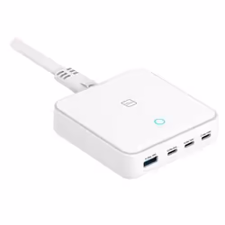 Tucano MA-DEGAN100-EU-W Caricabatterie per dispositivi mobili Computer portatile, Smartphone, Tablet Bianco AC Ricarica rapida Interno