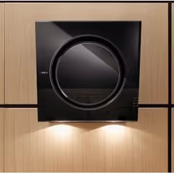 Elica Mini Om BL/F/55, 650 m³/h, Filtrante, 57 dB, Cappa aspirante a parete, Nero, Pulsanti