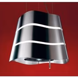 Elica Wave IX/F 51, 350 m³/h, Filtrante, 65 dB, Sospeso, Acciaio inox, 1 pz