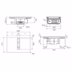 Elica NIKOLATESLA FIT XL BL/A/83 Noir Intégré 83 cm Plaque avec zone à induction 4 zone(s) Hotte intégrée - Vista aggiuntiva 8