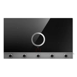 Elica NikolaTesla Unplugged EVO IX/A/90 Nero, Acciaio inox Da incasso 90 cm Piano cottura a induzione 4 Fornello(i)