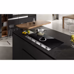 Elica NikolaTesla Unplugged EVO IX/A/90 Nero, Acciaio inox Da incasso 90 cm Piano cottura a induzione 4 Fornello(i)
