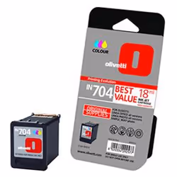 Olivetti IN704 High capacity colour ink-jet cartridge, Ciano, Magenta, Giallo, Inchiostro a base di pigmento
