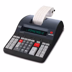 Olivetti Logos 912, Desktop, Calcolatrice con stampa, 12 cifre, AC, Nero