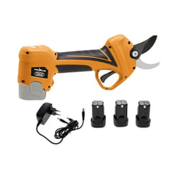 Forbice da potatura professionale Volpi PV360 con 3 batterie taglio 32mm