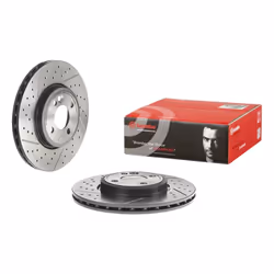 Disco freno BREMBO 09A04711 anteriore, ventilato, fessura, altamente carbonizzato, 1 Pezzo