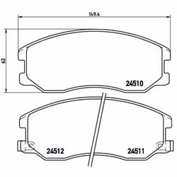 Altezza [mm]: 62. Asse di sviluppo: Davanti. Contatto di usura: Sì. Indice: P 10 003. Larghezza [mm]: 149. Materiale: Low-Met ...