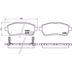 Altezza [mm]: 52. Asse di sviluppo: Davanti. Contatto di usura: Sì. Indice: P 16 013. Larghezza [mm]: 126. Materiale: Low-Met ...