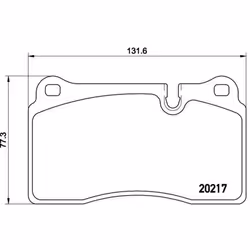 Altezza [mm]: 77. Asse di sviluppo: Davanti. Indice: P 44 018. Larghezza [mm]: 132. Numero WVA: 20217. Numero del Produttore: ...