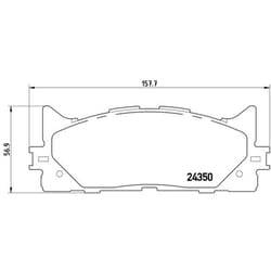 Set di pastiglie freno BREMBO P 83 117, anteriore