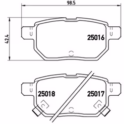 Altezza [mm]: 42. Asse di sviluppo: Posteriore. Contatto di usura: Sì. Indice: P 83 133. Larghezza [mm]: 99. Numero WVA: 2501 ...