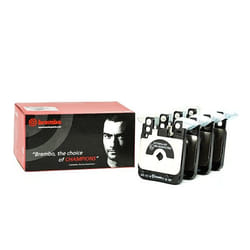 BREMBO P 06 087 Kit pastiglie freno predisposto per visualizzazione avviso usura con lamierino anticigolío senza accessori, con contrappesi