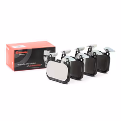 Kit pastiglie freno; BREMBO; predisposto per visualizzazione avviso usura con lamierino anticigolío senza accessori, con cont ...