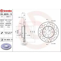 BREMBO Disco freno OPEL: Corsa C Hatchback, Corsa C Van XTRA LINE 20mm 4 perforato/ventilazione interna rivestito 09.8635.1X 569021,9195985,95526649