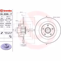 Disco freno; BREMBO; BEARING DISC LINE; 274 11 5 pieno; per RENAULT