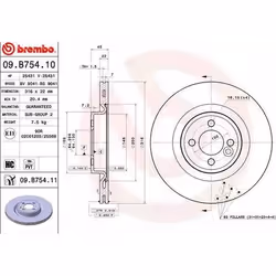 Disco freno; BREMBO; COATED DISC LINE; 316 22 4 ventilazione interna rivestito ad alto tenore di carbonio; per MINI; 34106784 ...