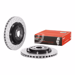 Disco freno BREMBO 09A19033 posteriore, ventilato, altamente carbonizzato, 1 Pezzo - Vista aggiuntiva 4