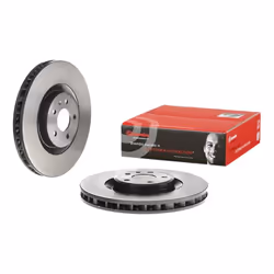 Disco freno BREMBO 09D93711 anteriore, ventilato, fessura, altamente carbonizzato, 1 Pezzo - Vista aggiuntiva 4