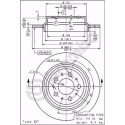 Altezza [mm]: 65. Articolo complementare/info integrativa 2: con bulloni/viti. Coppia spunto/serraggio [nm]: 140. Diametro ce ...