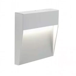 Applique Segnapasso Esterno a Parete Led Illuminazione Giardino Geo Square Sovil Misure e Watt: 10 cm - 3 w - Colore: Bianco