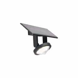 Applique solare orientabile in termoplastico. Diffusore in termoplastico trasparente. Sensore di movimento e crepuscolare. Il ...