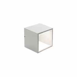 Applique in alluminio pressofuso. Finitura goffrata. Diffusore in vetro trasparente. Illuminazione con LED COB. Consumo: 9W. ...