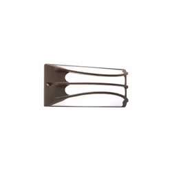 Applique Applique da Esterno a LED 10W 3000K Sovil Marrone Applique in alluminio pressofuso Finitura goffrata Diffusore in re ...