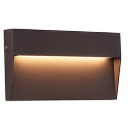 Segnapasso Rettangolare Moderno Geo Alluminio Caffè 6W Led 3000K