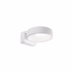 Applique in pressofusione di alluminio. Diffusore in vetro trasparente. Illuminazione a LED COB. Consumo: 16W. Resa: 160W. Ri ...