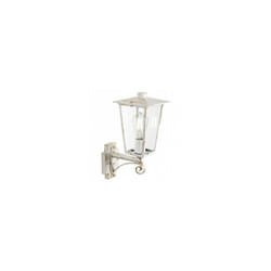 Lampada da esterno in alluminio pressofuso con diffusori in vetro trasparente biancooro