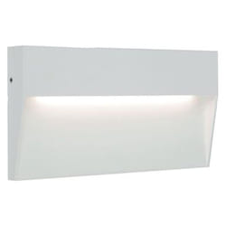 Segnapasso Rettangolare Moderno Geo Alluminio Bianco 6W Led 3000K
