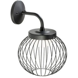 Applique Esterno Contemporanea Cage Metallo Grafite E Termplastico 20W Led 3000K