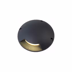 Lampada segna passo a uno 1x1w a led colore grigio grafite per esterno linea moon. Lampada segnapasso in alluminio. Calpestab ...