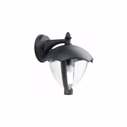 Lampada applique in basso colore nero per esterno linea short. Struttura in pressofusione di alluminio. Trattamento anticorro ...