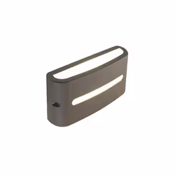 Applique Applique da Esterno a LED 10W 3000K Sovil Marrone Applique in alluminio pressofuso Finitura goffrata Diffusore in re ...