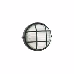 Plafoniera in pressofusione di alluminio. Diffusore in vetro stampato. Altezza massima lampada: 155mm. Alimentazione 230 V ~  ...
