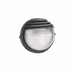 Collezione Palpebra Tonda LUCE SPINTA VERSO IL BASSO Lampada da parete in alluminio pressofuso, color nero goffrato.. Disegna ...