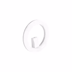 Lampada da parete in alluminio pressofuso. Luce diretta con diffusore in resina opalina. Finiture colori: bianco goffrato e g ...