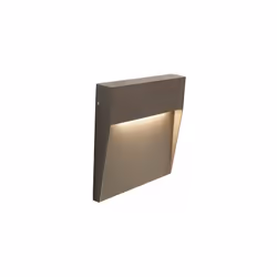 Lampada Segna Passo Lampada Segna Passo da Esterno a LED 6W 3000K Sovil Marrone Applique / Segnapasso quadrato in pressofusio ...