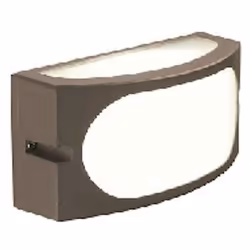 DIVE-APPLIQUE E27 Applique in pressofusione di alluminio. Colore Marrone. Diffusore in resina satinata. Altezza max lampada: ...