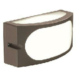 Lampada da parete mod. dive-applique marrone e27 alluminio da esterno 174/27 - Sovil