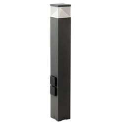 Paletto Alto Moderno Diamond Con Prese Alluminio Grafite 12W Led 3000K