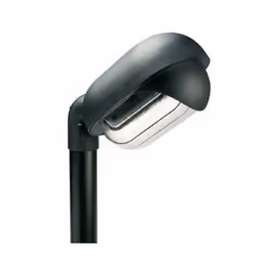 Collezione Residence ELEGANZA E FUNZIONALITA' Testa-palo con struttura in termoplastico color nero e diffusore in vetro ovale ...