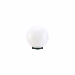 Testa-palo in termoplastico. Sfera opale in PMMA Ø 20cm. Adattatore per pali Ø 60mm. Altezza max lampada: 170mm. Alimentazion ...