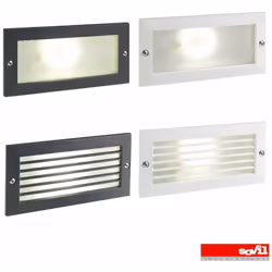 faretto segnapasso in alluminio a incasso Led 10 W escape Sovil: disponibile Bianco, Nero con e senza Gabbia Incasso a parete ...