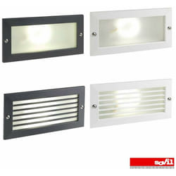 Sovil - Faretto Segnapasso Incasso a Parete Led 10 w Griglia Segna Passi Escape Colore: Nero con Griglia